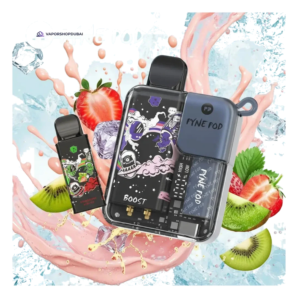 Pyne Pod 8000 Puffs Disposable Vape (Replaceable Pod) strawberry-kiwi-ice UAE | Emirates Vapor