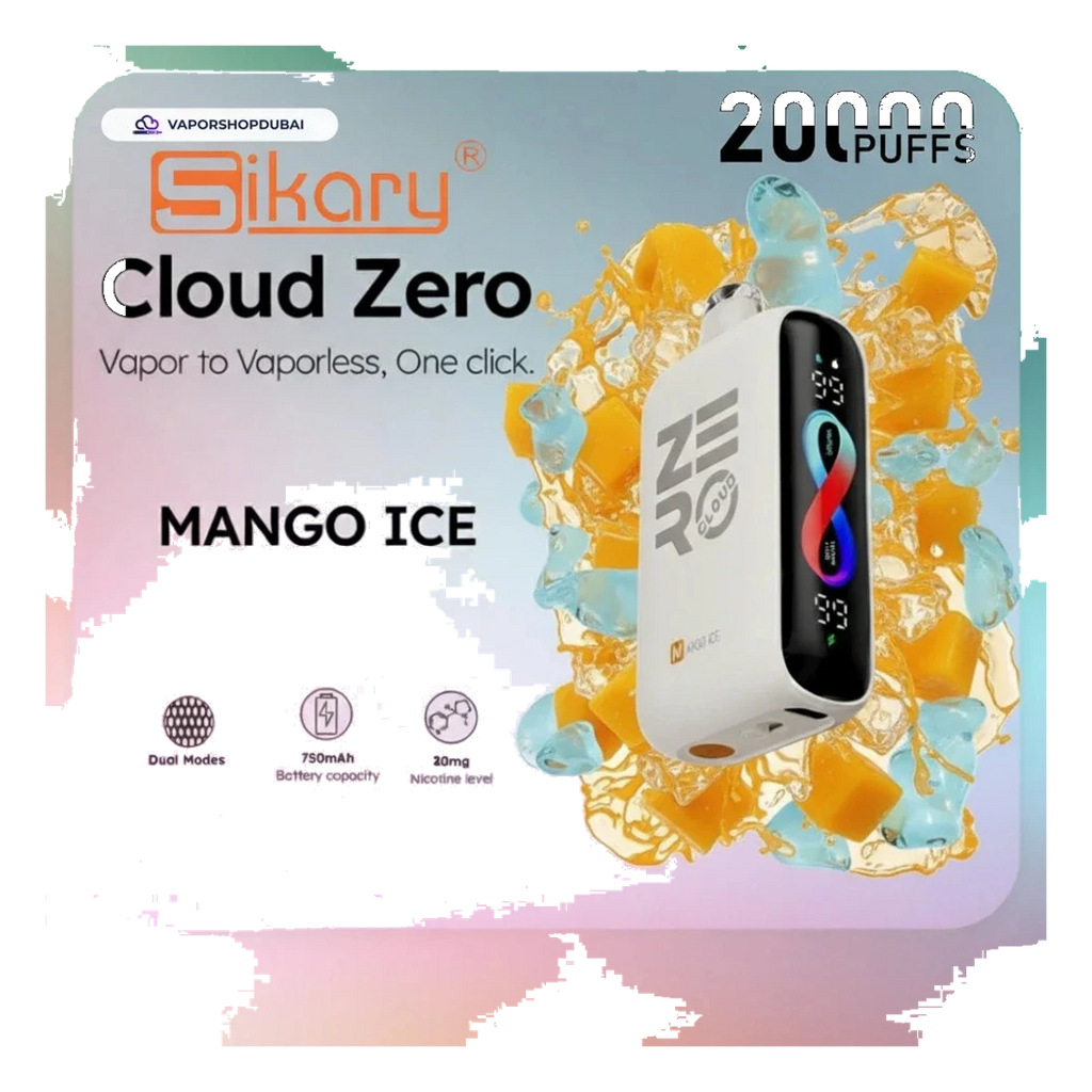 Sikary Cloud Zero 20000 Puffs Disposable 20mg best price UAE — ESMA certified