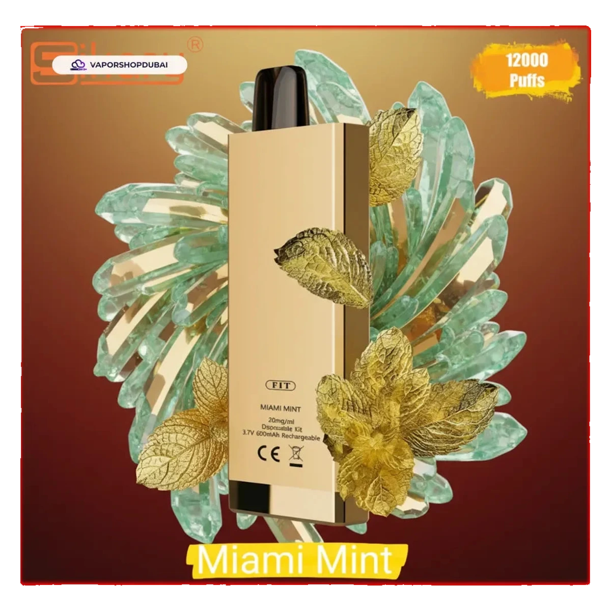 Buy Emirates Vapor SIKARY FIT 12000 Puffs Disposable Vape 20mg/ml nicotine Dubai same-day delivery