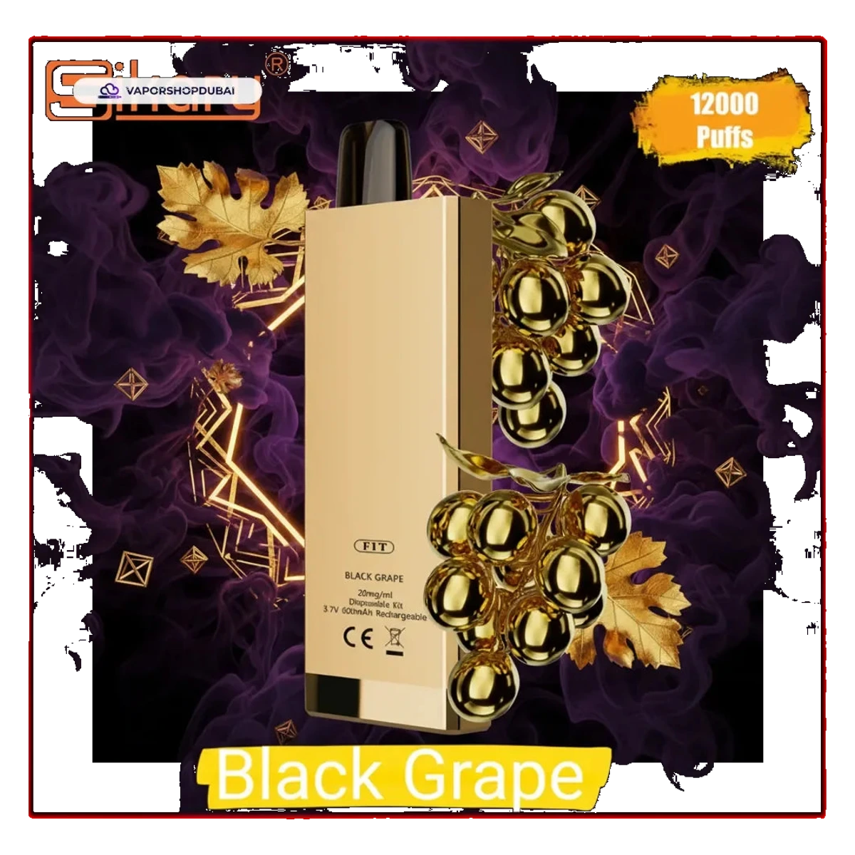 SIKARY FIT 12000 Puffs Disposable Vape 20mg/ml nicotine UAE — Buy Dubai | Emirates Vapor