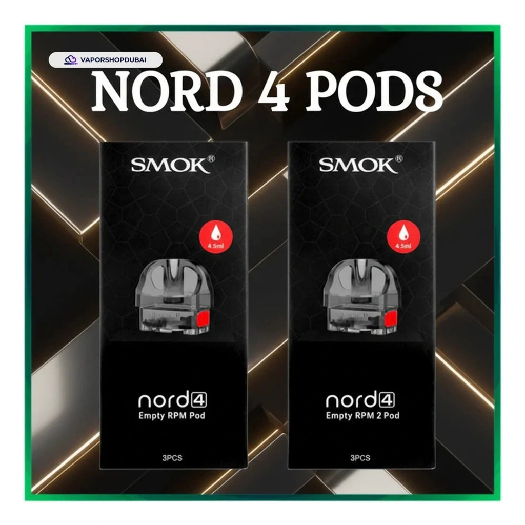 SMOK Nord 4 Empty Pod Cartridge 4.5ml (3pcs/pack) nord-4-rpm-pod UAE | Emirates Vapor