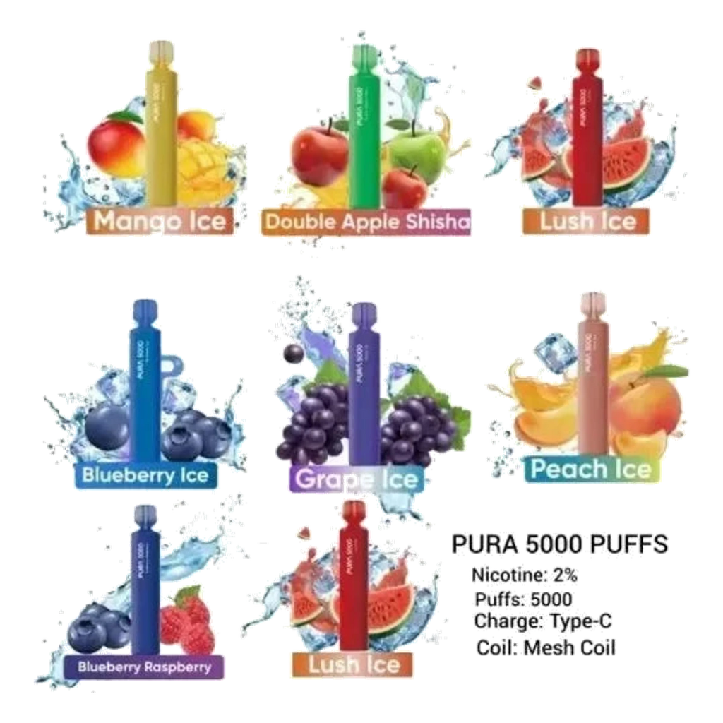 Pura 5000 Puffs Uae — AED 45 | Emirates Vapor