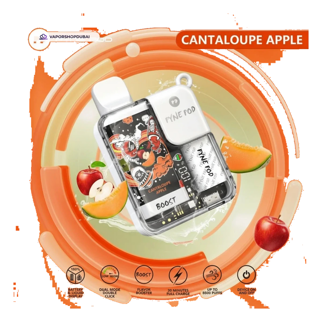 Pyne Pod 8500 Disposable Vape cantaloupe-apple UAE | Emirates Vapor