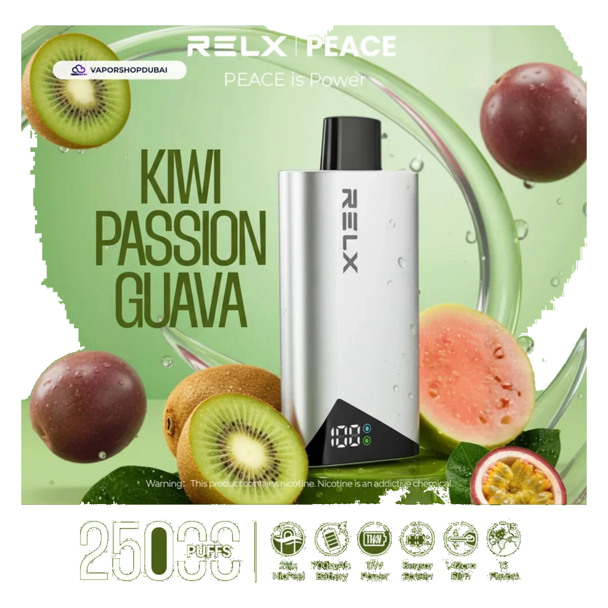Relx Peace 25000 Puffs Disposable Vape Uae — AED 45 | Emirates Vapor