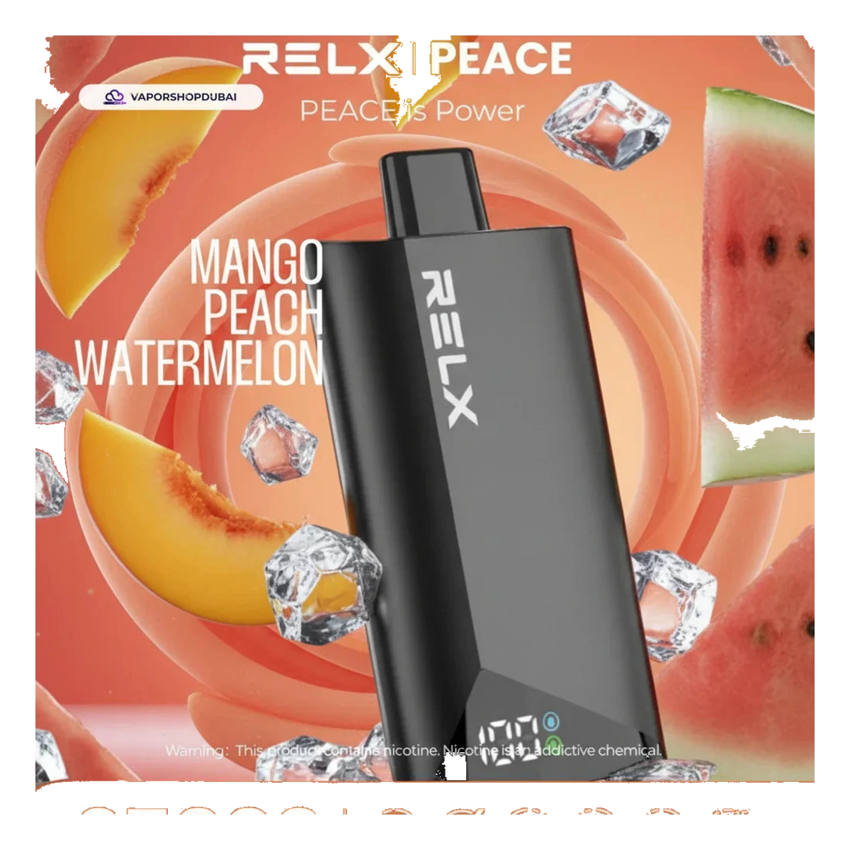 Relx Peace 25000 Puffs Disposable Vape watermelon-ice UAE | Emirates Vapor