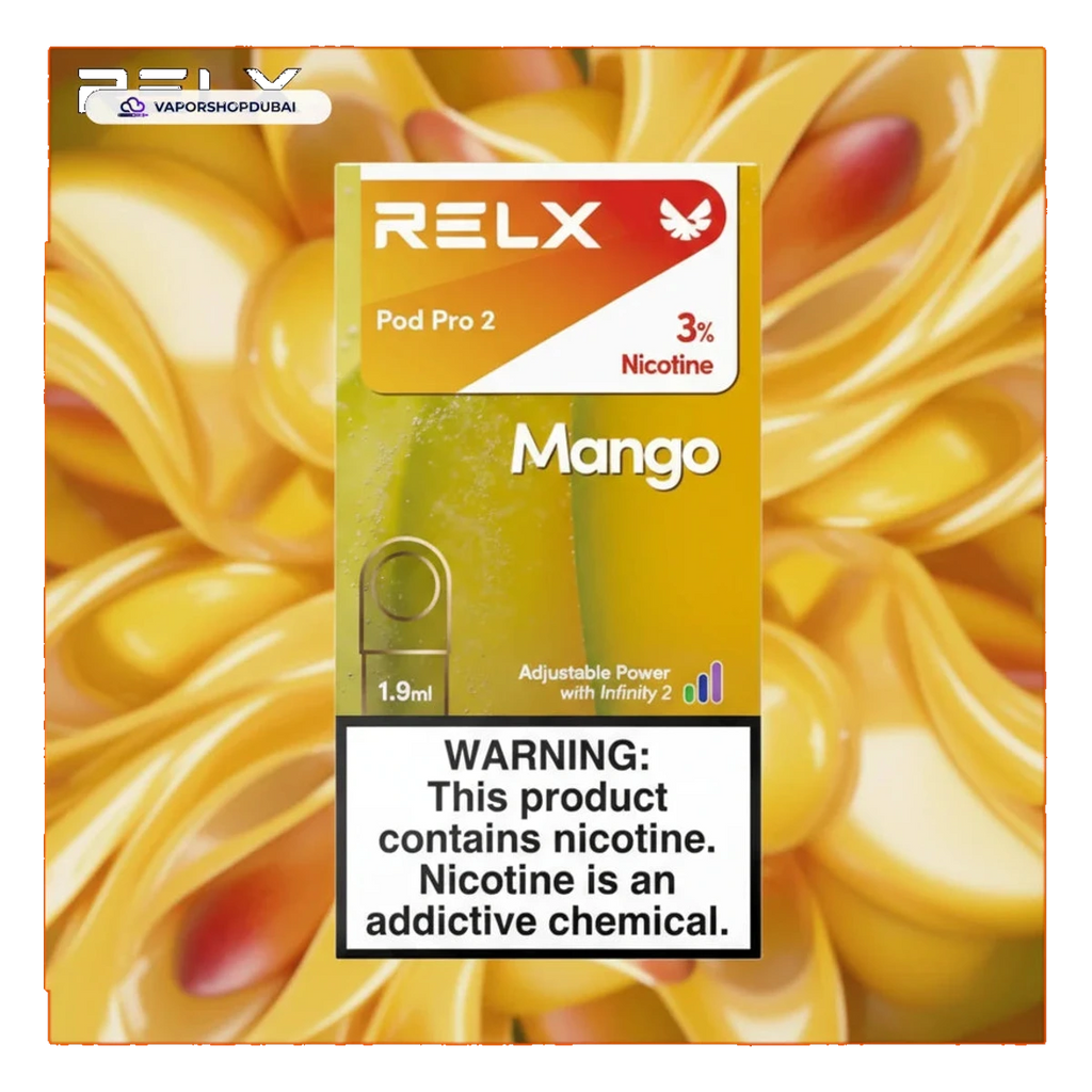 RELX Pod Pro 2 Pods 1.9ml mango-3 UAE | Emirates Vapor