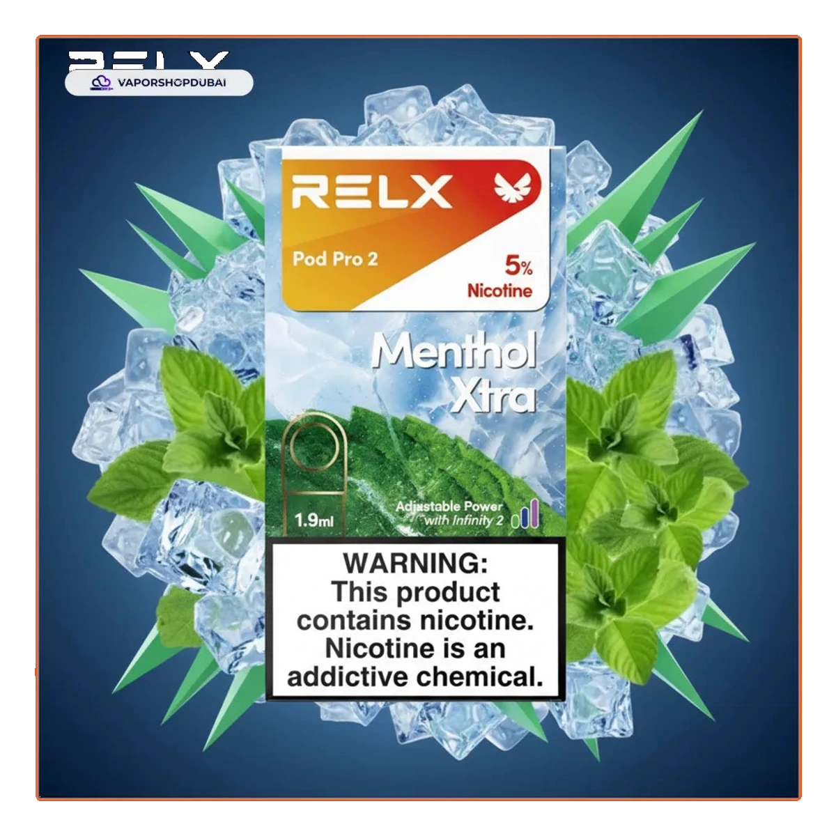 RELX Pod Pro 2 Pods 1.9ml menthol-xtra-5 UAE | Emirates Vapor