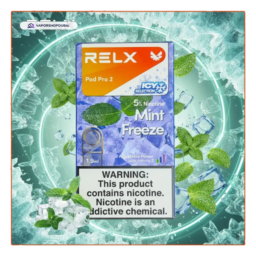 RELX Pod Pro 2 Pods 1.9ml mint-freeze-5 UAE | Emirates Vapor
