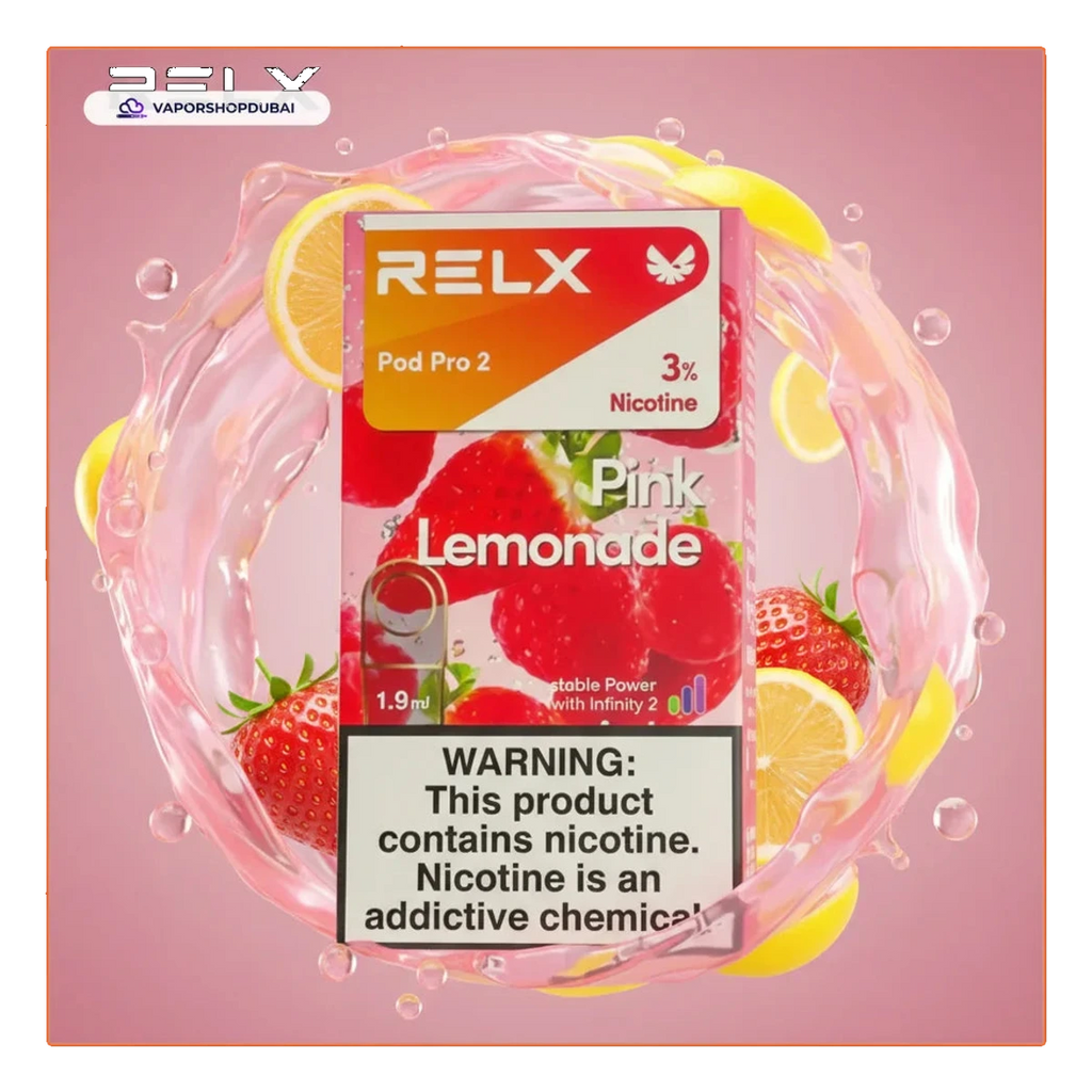 RELX Pod Pro 2 Pods 1.9ml pink-lemonade-3 UAE | Emirates Vapor