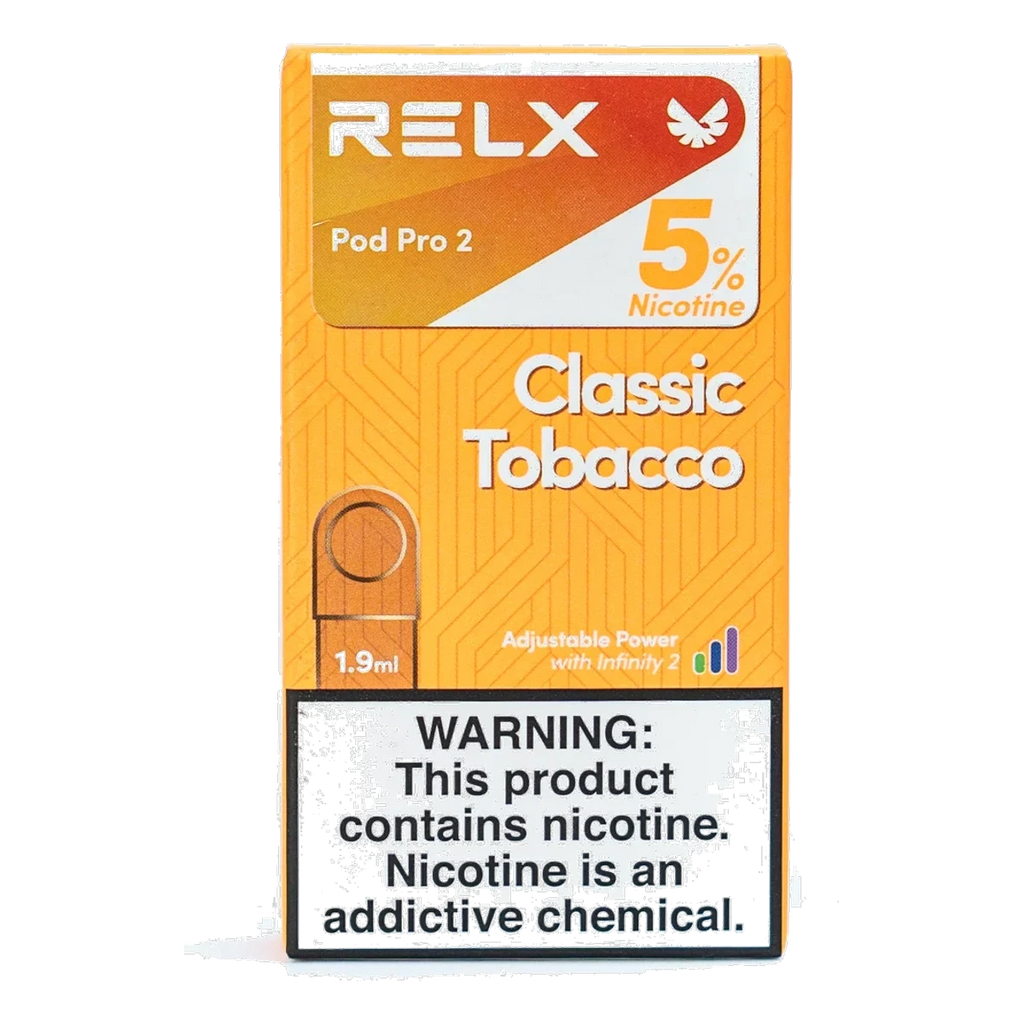 RELX Pod Pro 2 Pods 1.9ml Classic Tobacco 5% UAE | Emirates Vapor