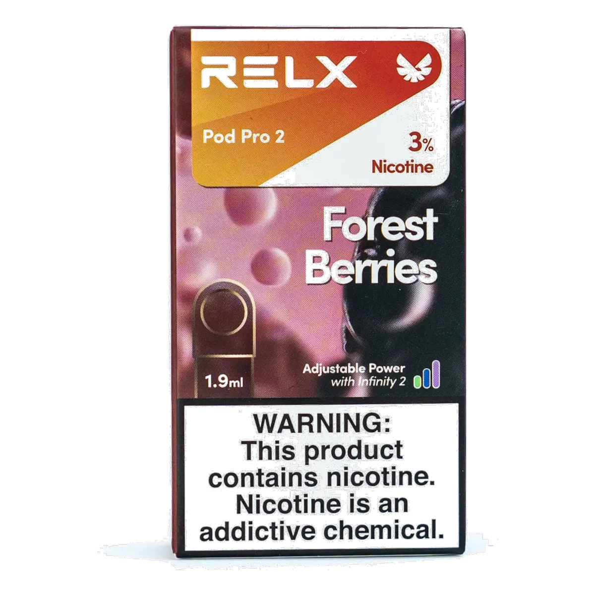 RELX Pod Pro 2 Pods 1.9ml Forest Berries 3% UAE | Emirates Vapor