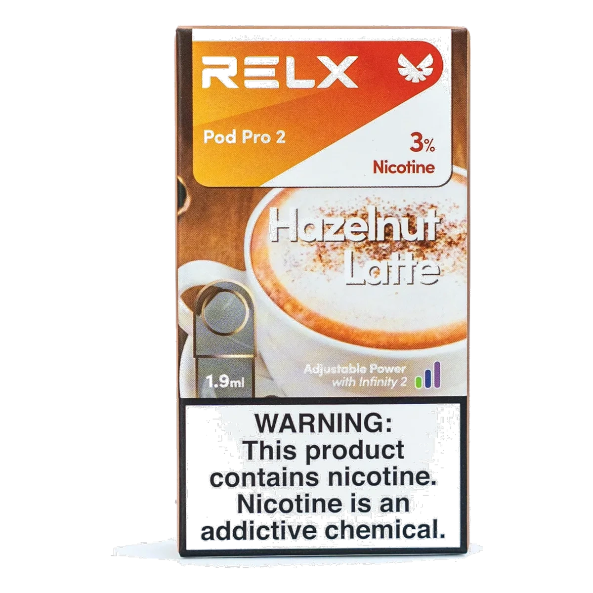 RELX Pod Pro 2 Pods 1.9ml Hazelnut Latte 3% UAE | Emirates Vapor