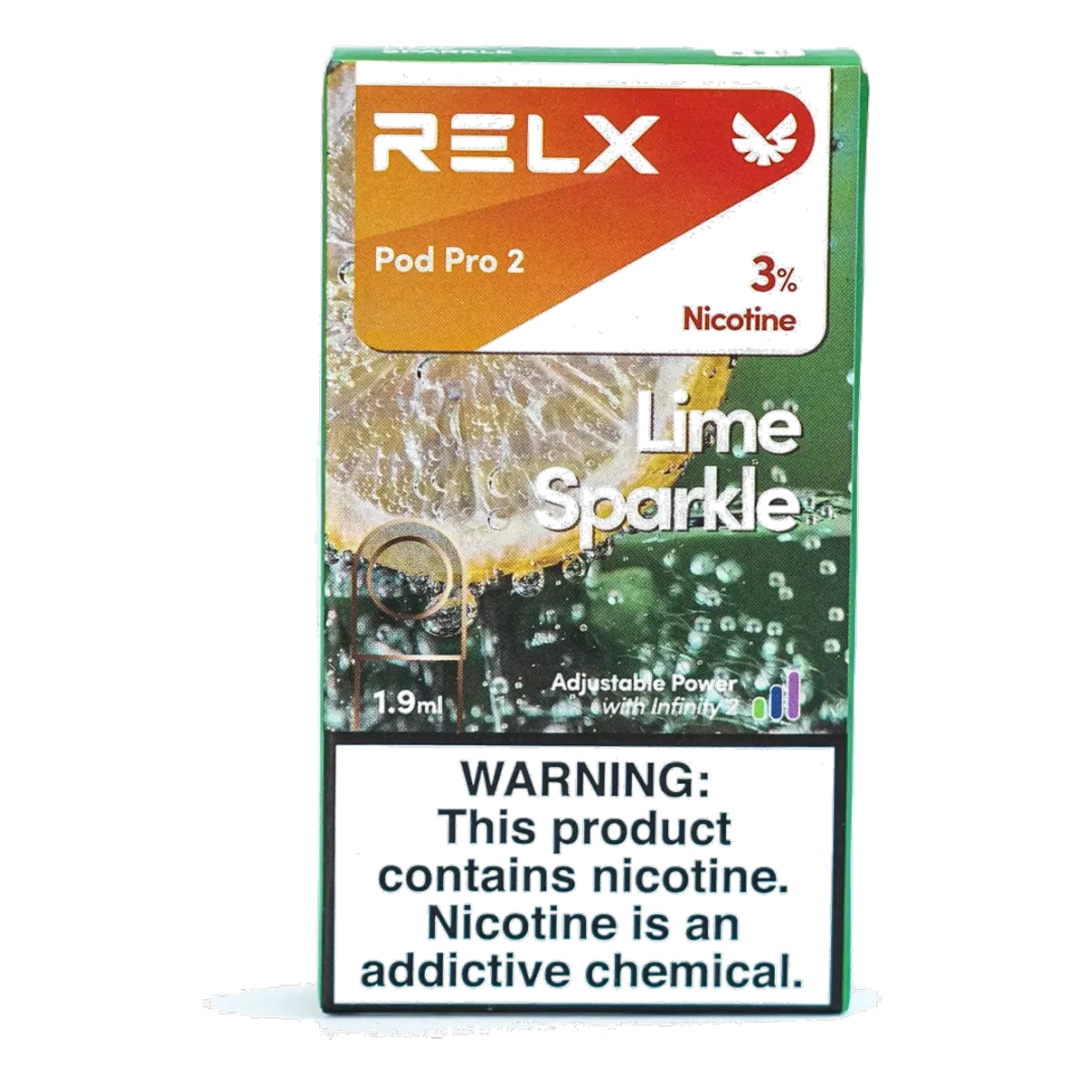 RELX Pod Pro 2 Pods 1.9ml Lime Sparkle 3% UAE | Emirates Vapor