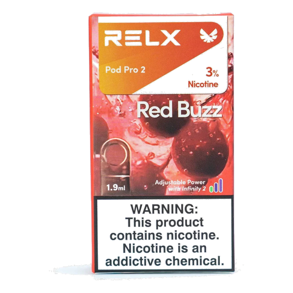 RELX Pod Pro 2 Pods 1.9ml Red Buzz 3% UAE | Emirates Vapor
