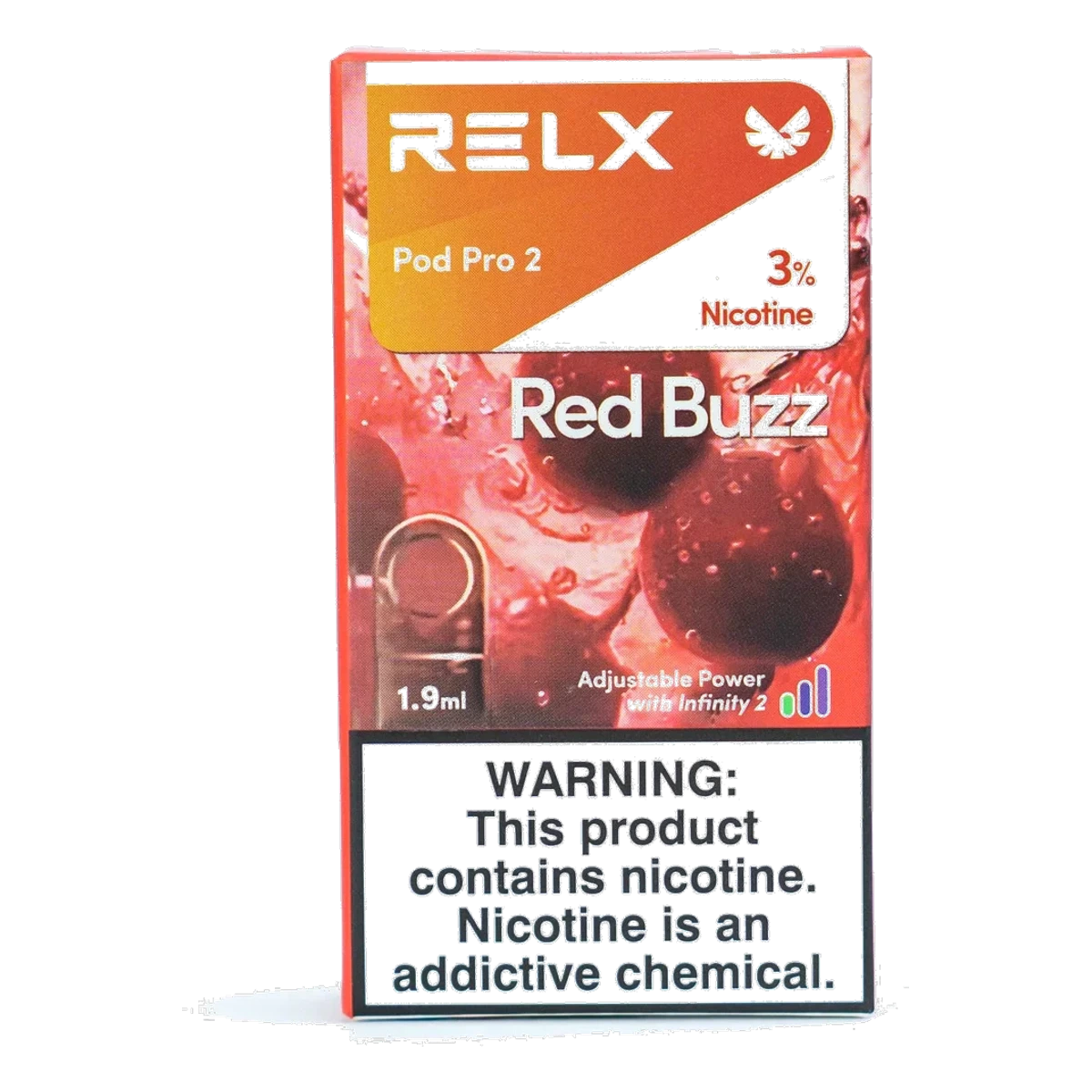 RELX Pod Pro 2 Pods 1.9ml Red Buzz 3% UAE | Emirates Vapor