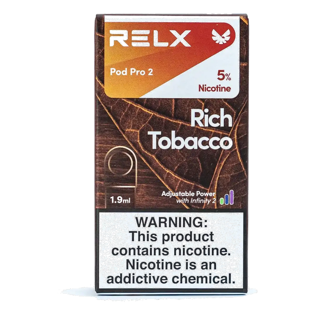 RELX Pod Pro 2 Pods 1.9ml Rich Tobacco 5% UAE | Emirates Vapor