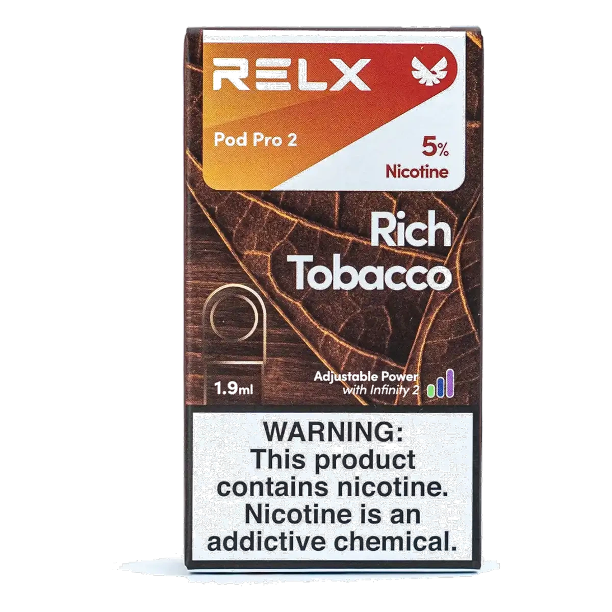 RELX Pod Pro 2 Pods 1.9ml Rich Tobacco 5% UAE | Emirates Vapor