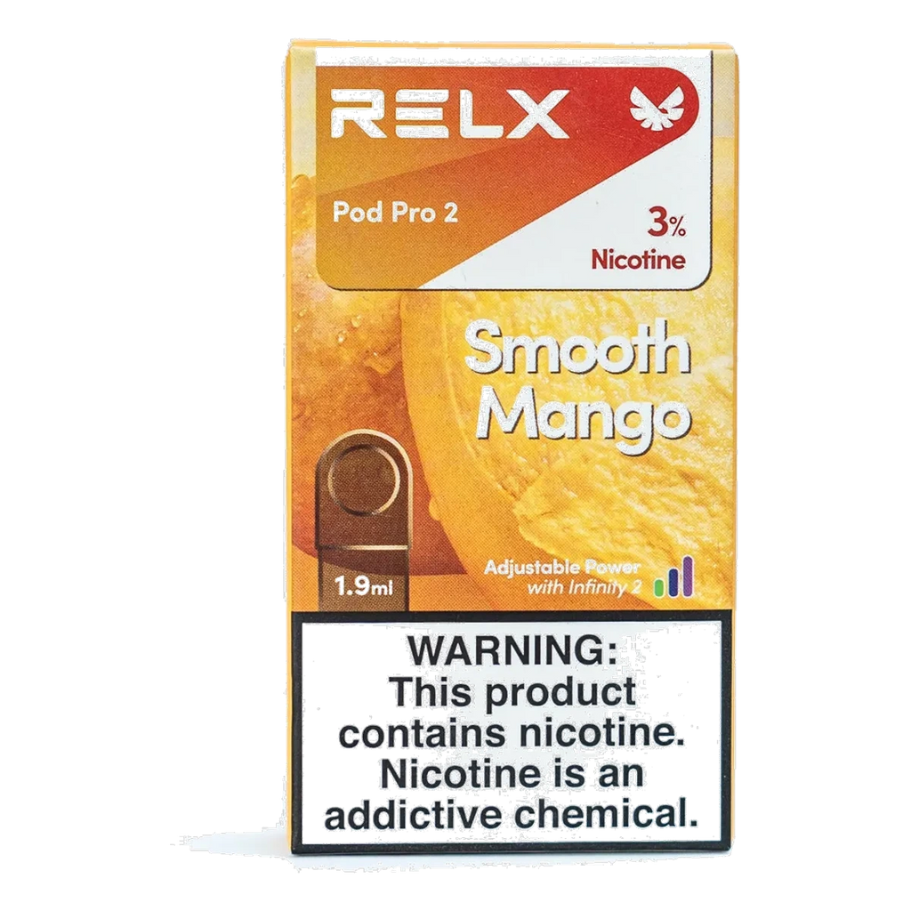 RELX Pod Pro 2 Pods 1.9ml Smooth Mango 3% UAE | Emirates Vapor