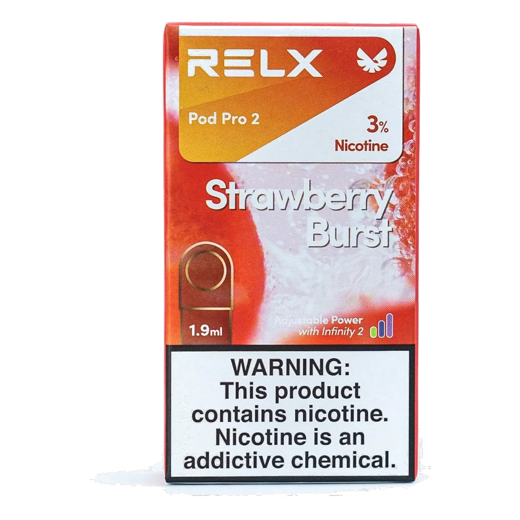 RELX Pod Pro 2 Pods 1.9ml Strawberry Burst 3% UAE | Emirates Vapor