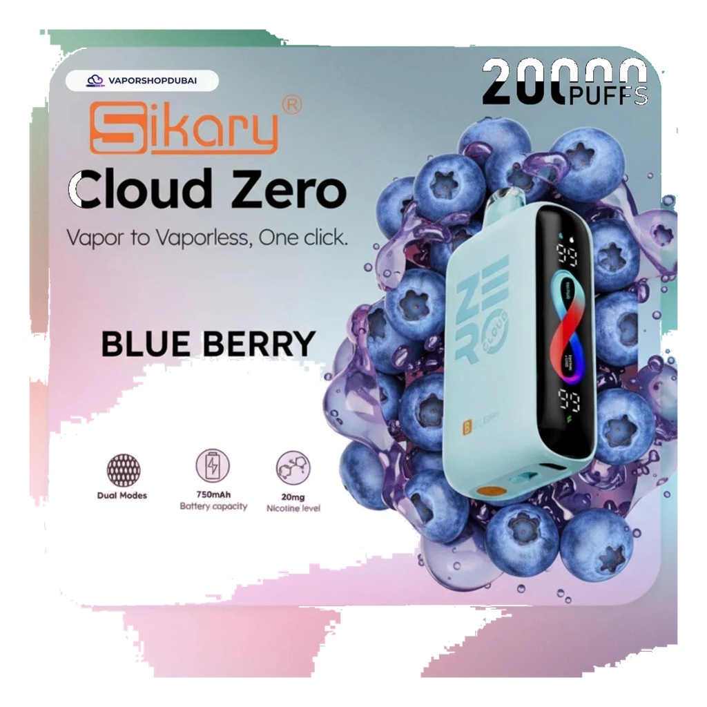 Sikary Cloud Zero 20000 Puffs Disposable 20mg best price UAE — ESMA certified