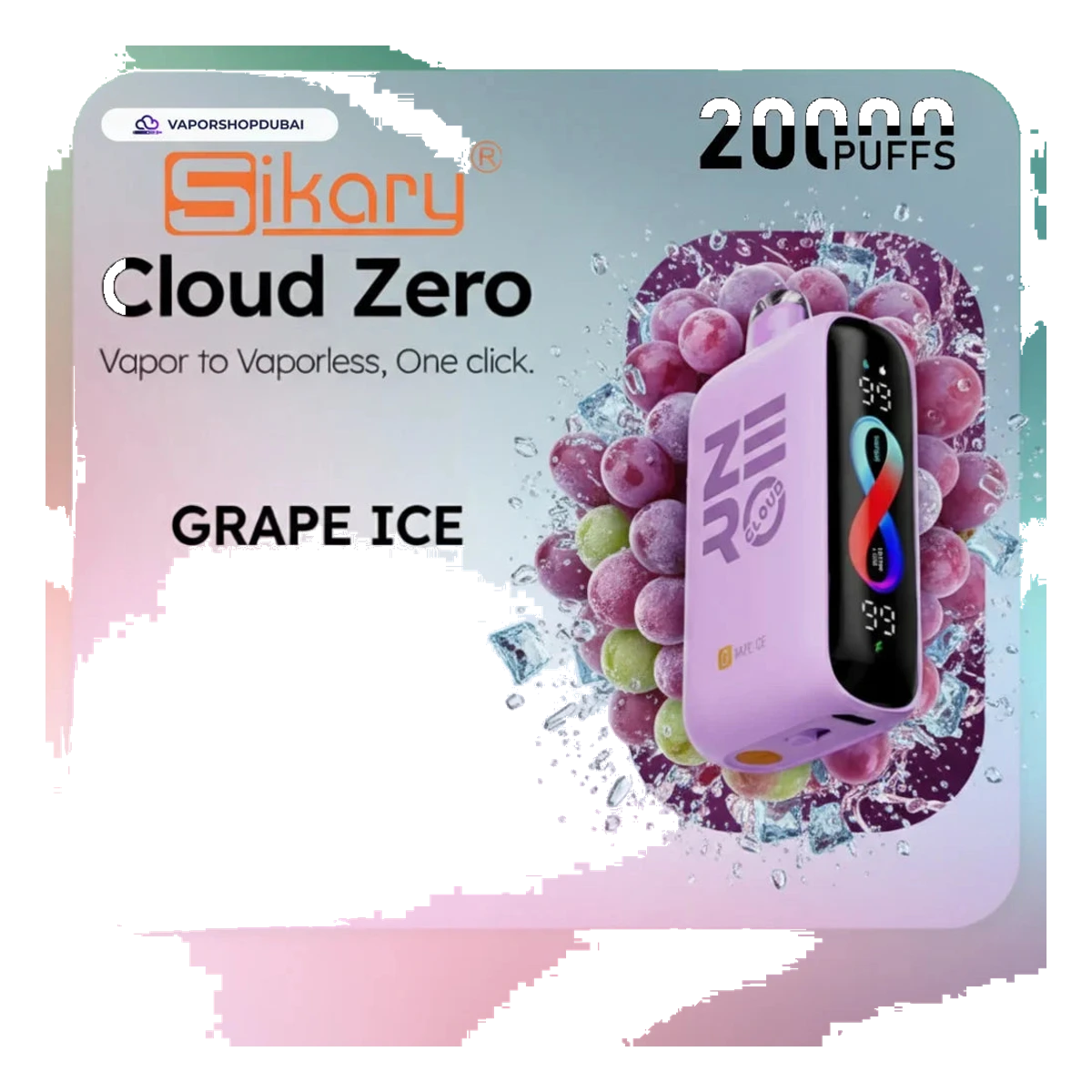 Buy Emirates Vapor Sikary Cloud Zero 20000 Puffs Disposable 20mg Dubai same-day delivery