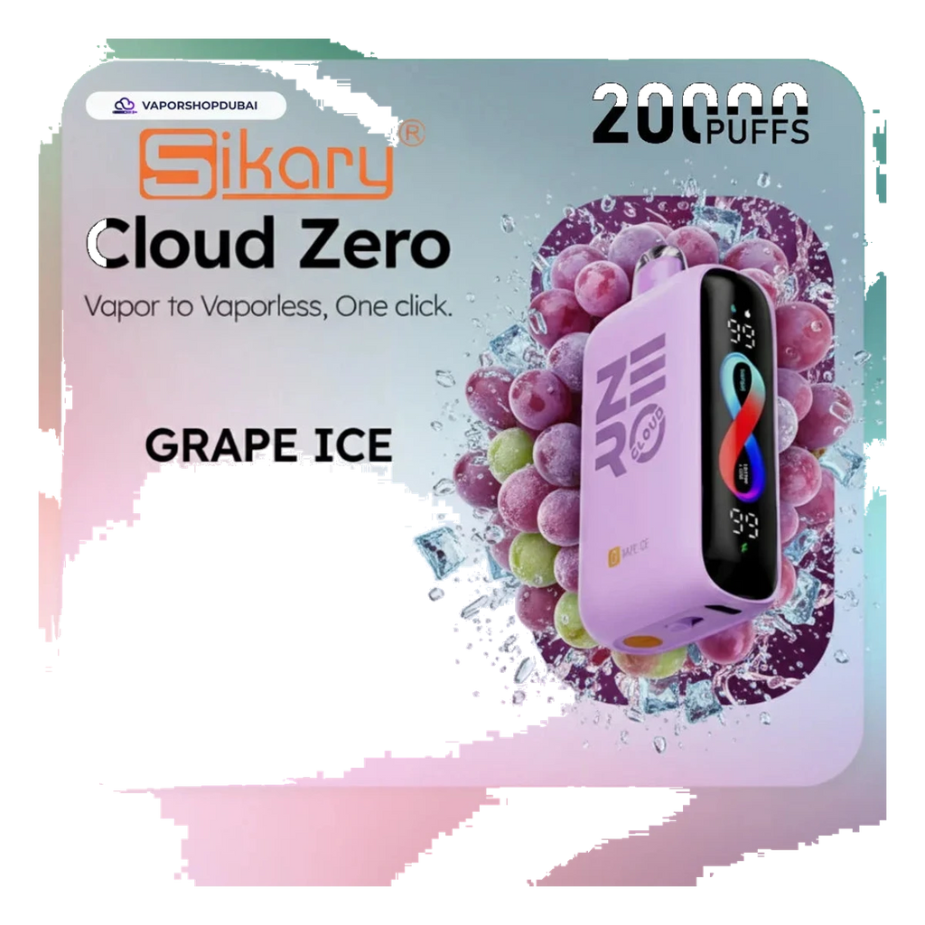 Sikary Cloud Zero 20000 Puffs Disposable 20mg grape-ice UAE | Emirates Vapor