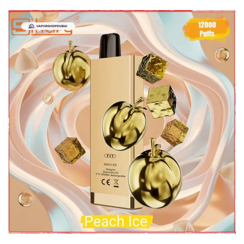 SIKARY FIT 12000 Puffs Disposable Vape 20mg/ml nicotine peach-ice UAE | Emirates Vapor