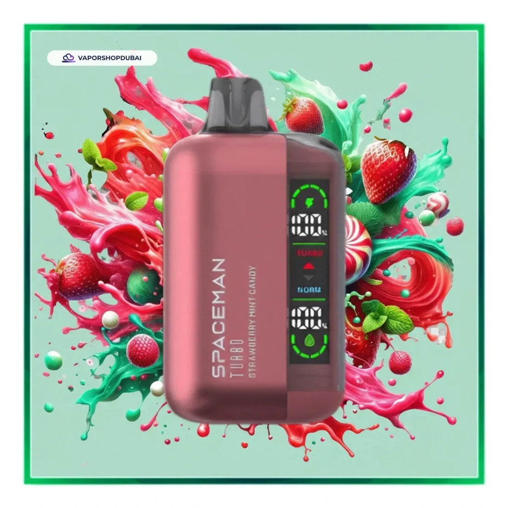 SMOK Spaceman Turbo 15000 Puffs strawberry-mint-candy UAE | Emirates Vapor