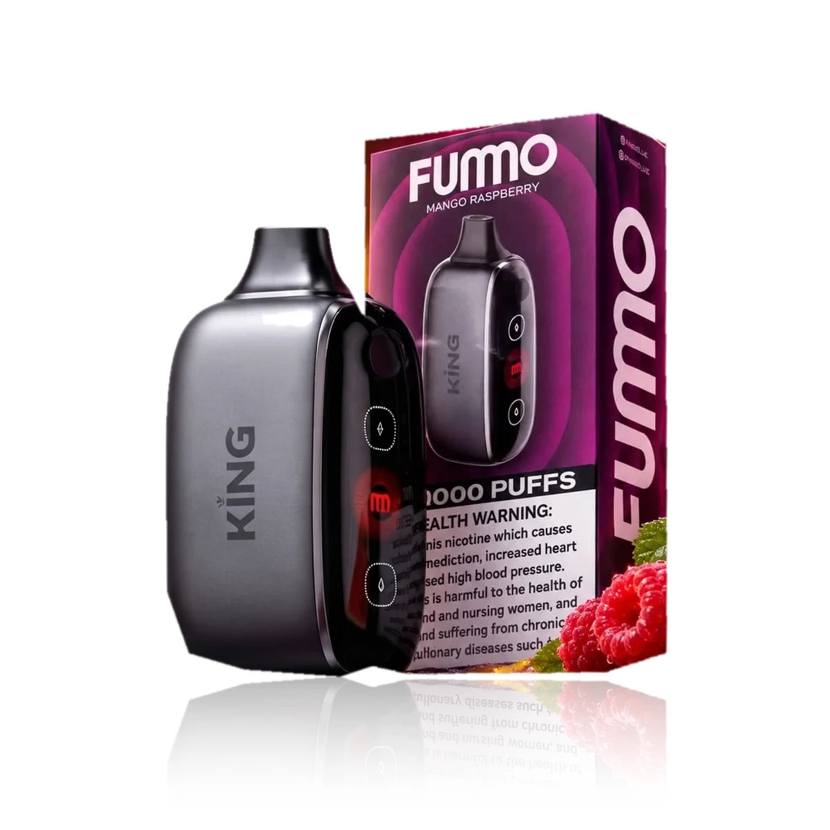FUMMO King 40000 Puffs Disposable Vape UAE Mango Raspberry