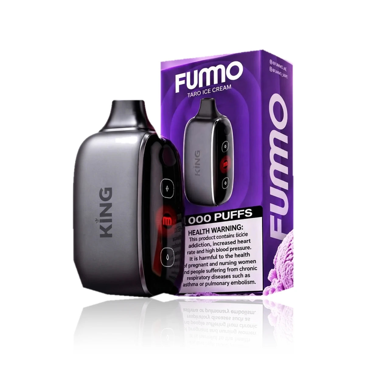 FUMMO King 40000 Puffs Disposable Vape UAE Taro Ice Cream