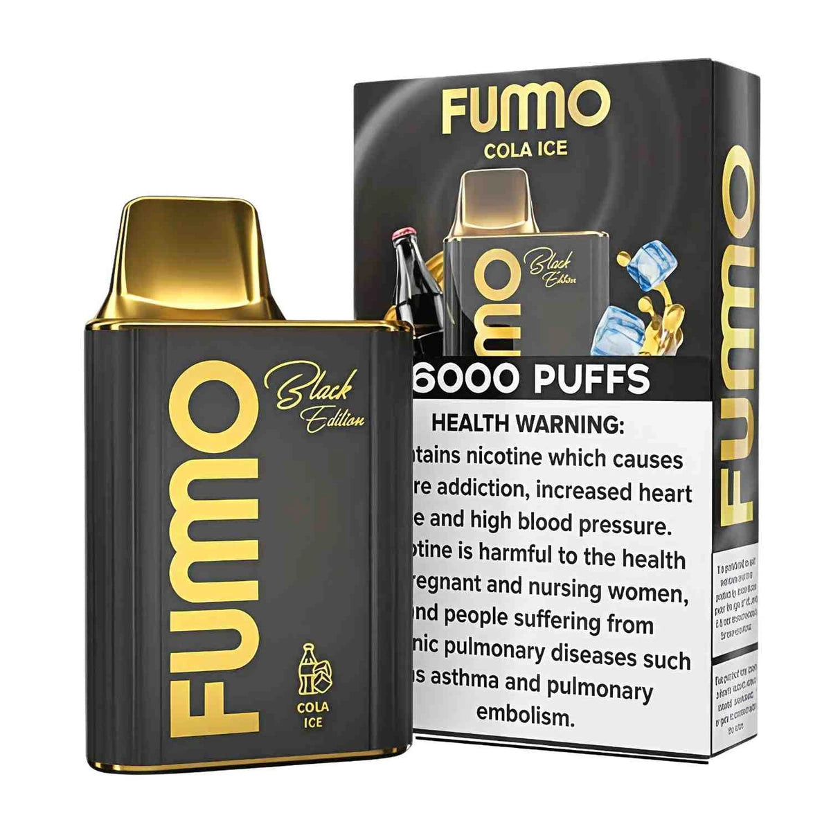 FUMMO King 6000 Puffs Disposable Vape UAE Cola Ice (Black Edition)