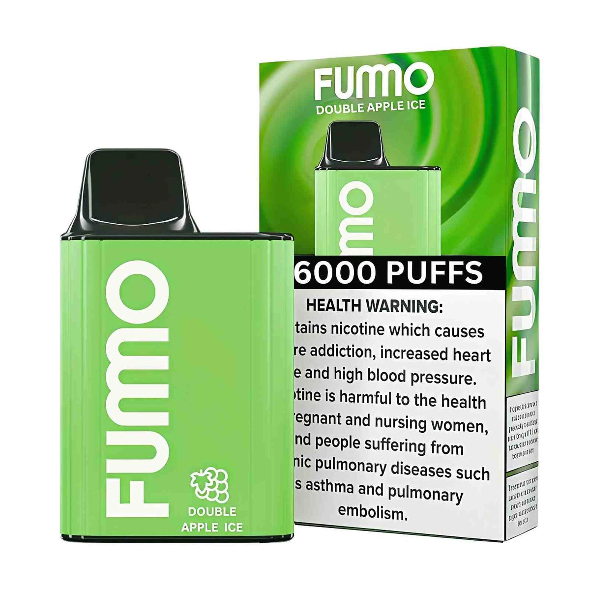 FUMMO King 6000 Puffs Disposable Vape UAE Double Apple Ice