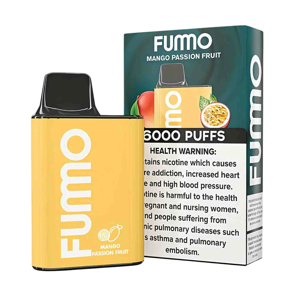 FUMMO King 6000 Puffs Disposable Vape UAE Mango Passion Fruit