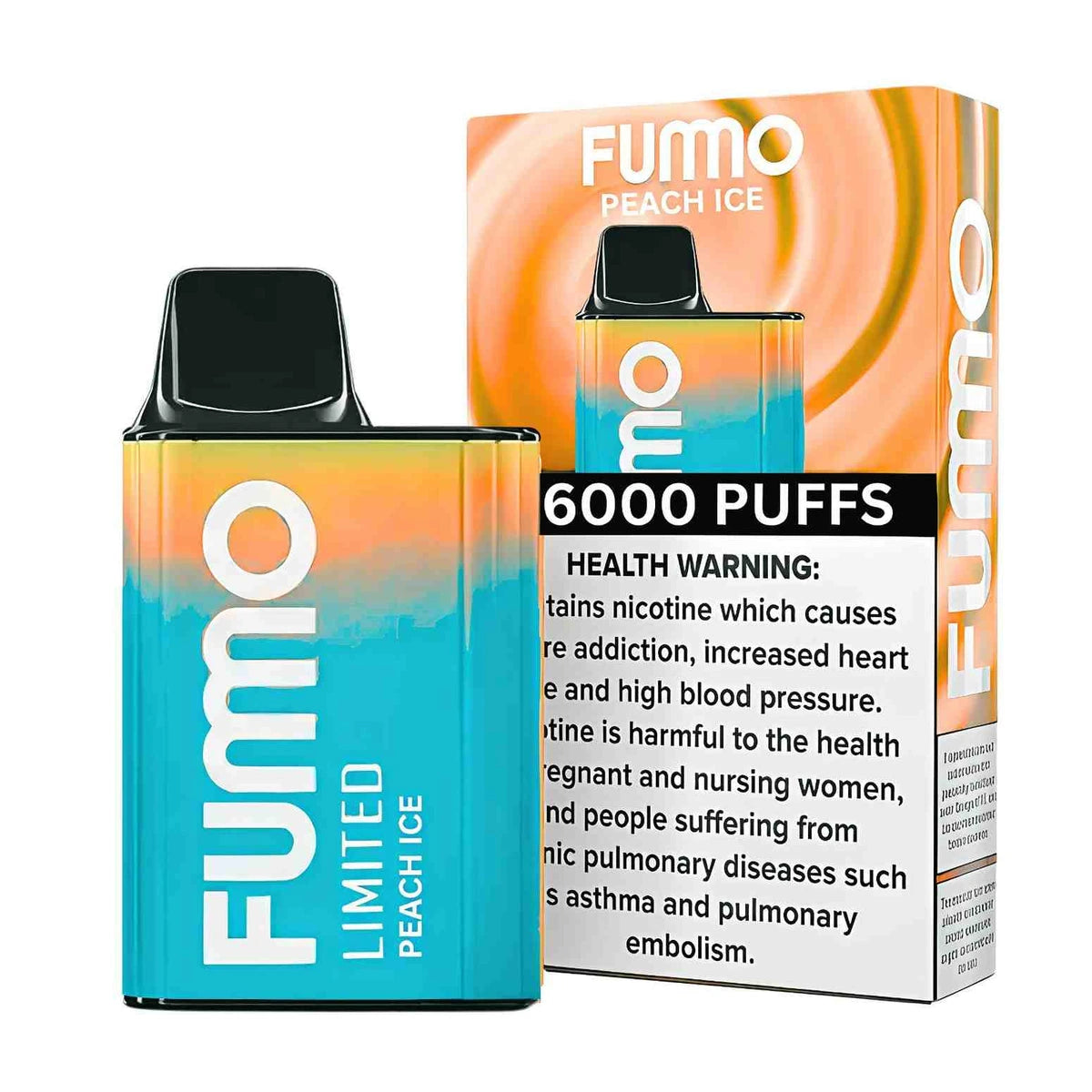 FUMMO King 6000 Puffs Disposable Vape UAE Peach Ice
