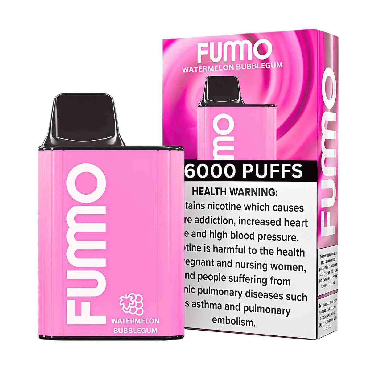 FUMMO King 6000 Puffs Disposable Vape UAE Watermelon Bubblegum