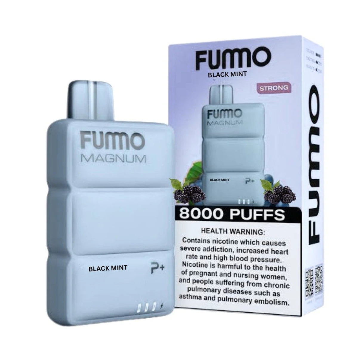 FUMMO Magnum 8000 Puffs Disposable Vape UAE Black Mint