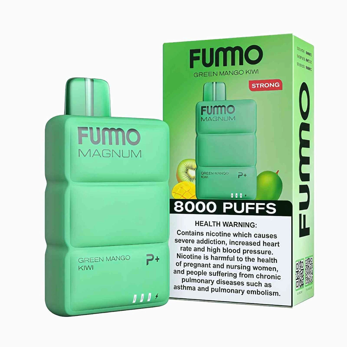 FUMMO Magnum 8000 Puffs Disposable Vape UAE Green Mango Kiwi
