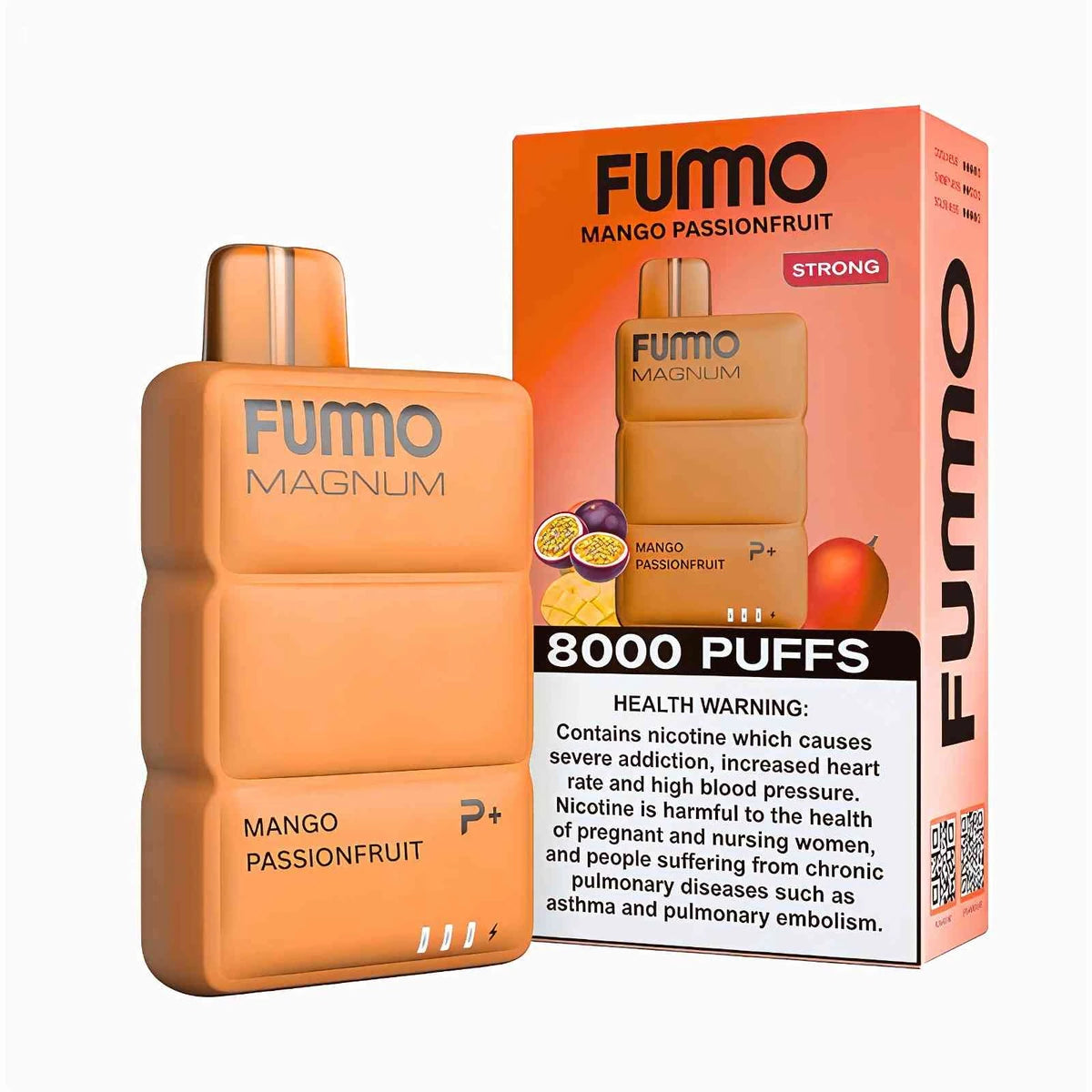 FUMMO Magnum 8000 Puffs Disposable Vape UAE Mango Passionfruit
