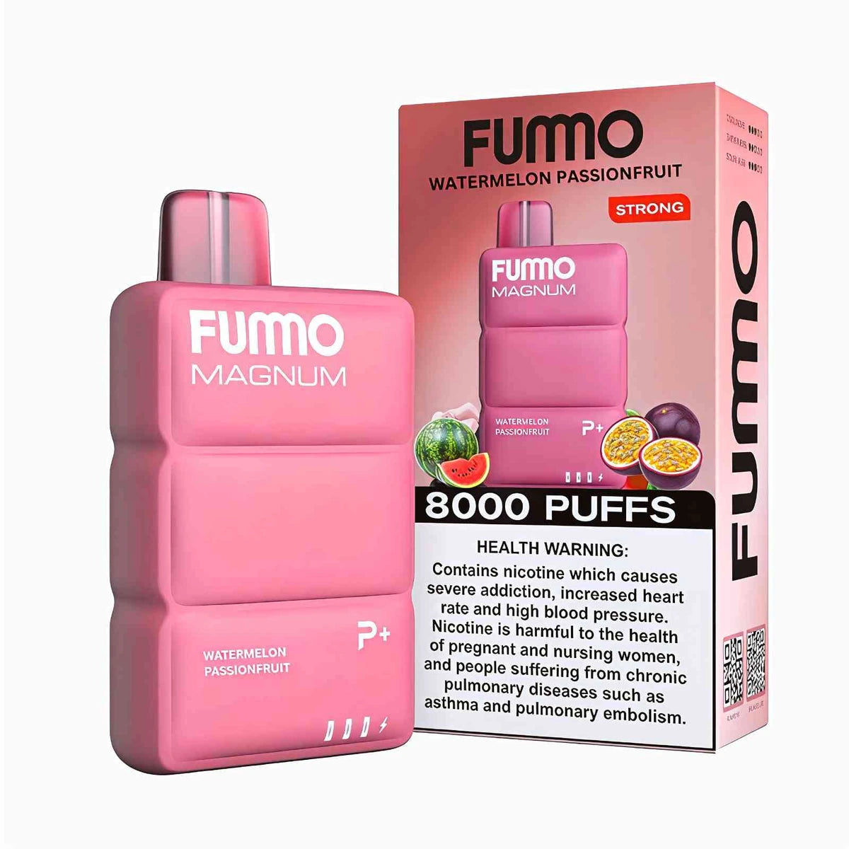 FUMMO Magnum 8000 Puffs Disposable Vape UAE Watermelon Passionfruit