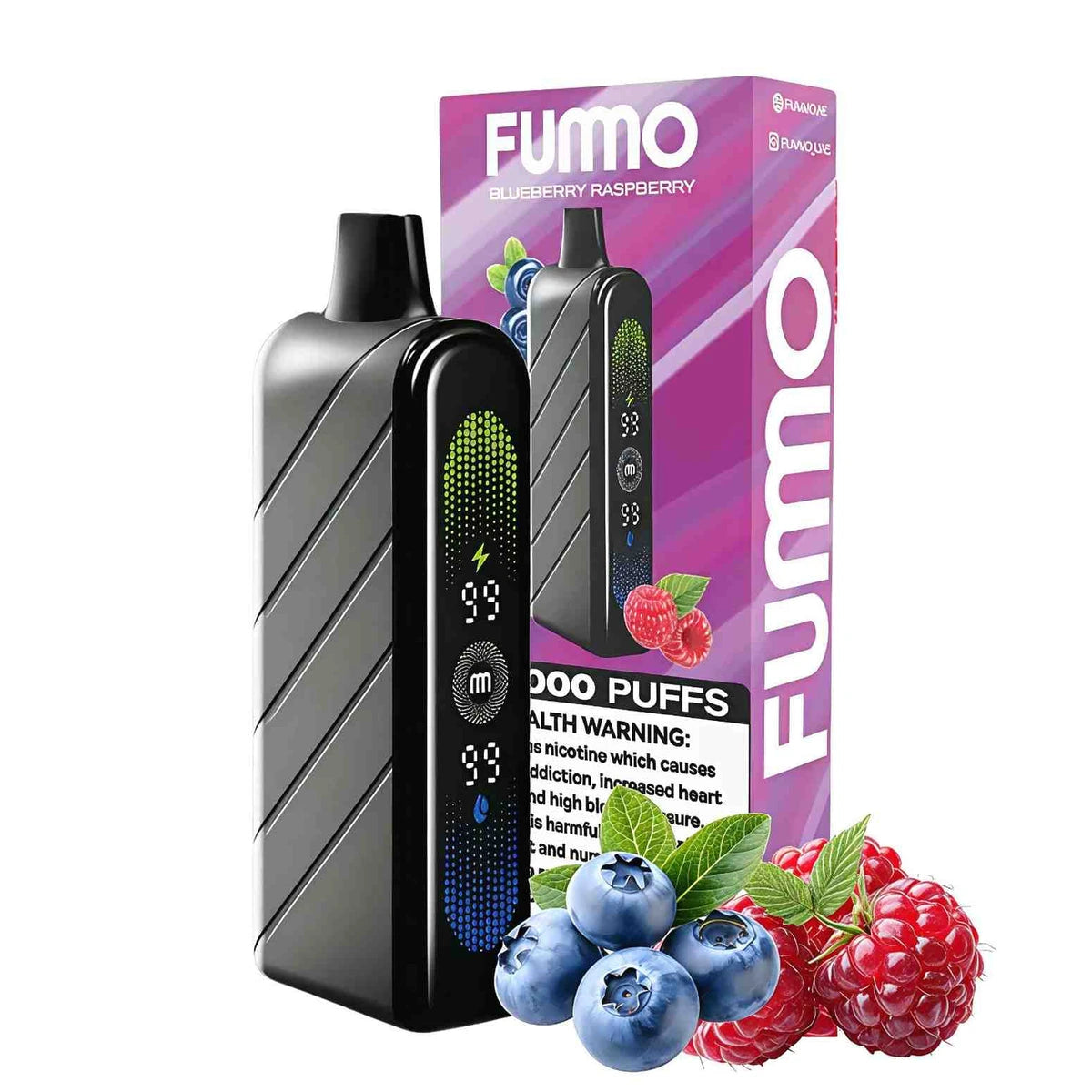 FUMMO Nova 50000 Puffs Disposable Vape UAE Blueberry Raspberry