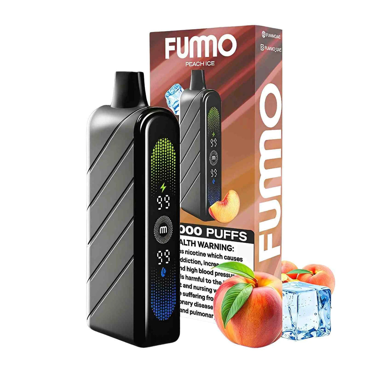 FUMMO Nova 50000 Puffs Disposable Vape UAE Peach Ice