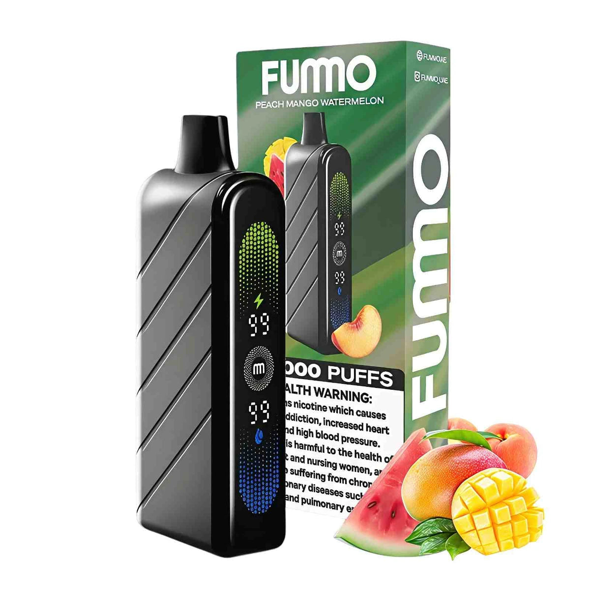 FUMMO Nova 50000 Puffs Disposable Vape UAE Peach Mango Watermelon
