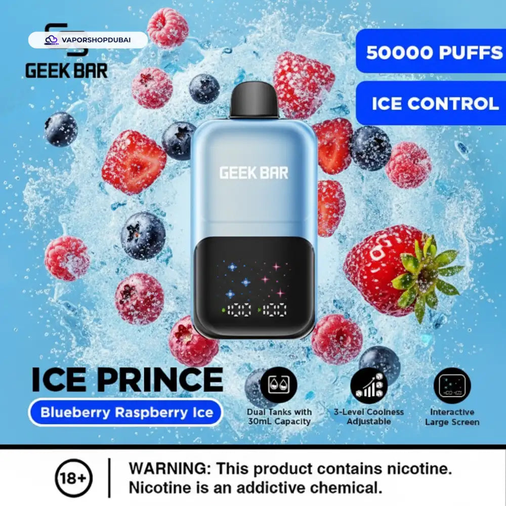 Geek Bar Ice Prince 50000 Puffs Disposable Vape In UAE