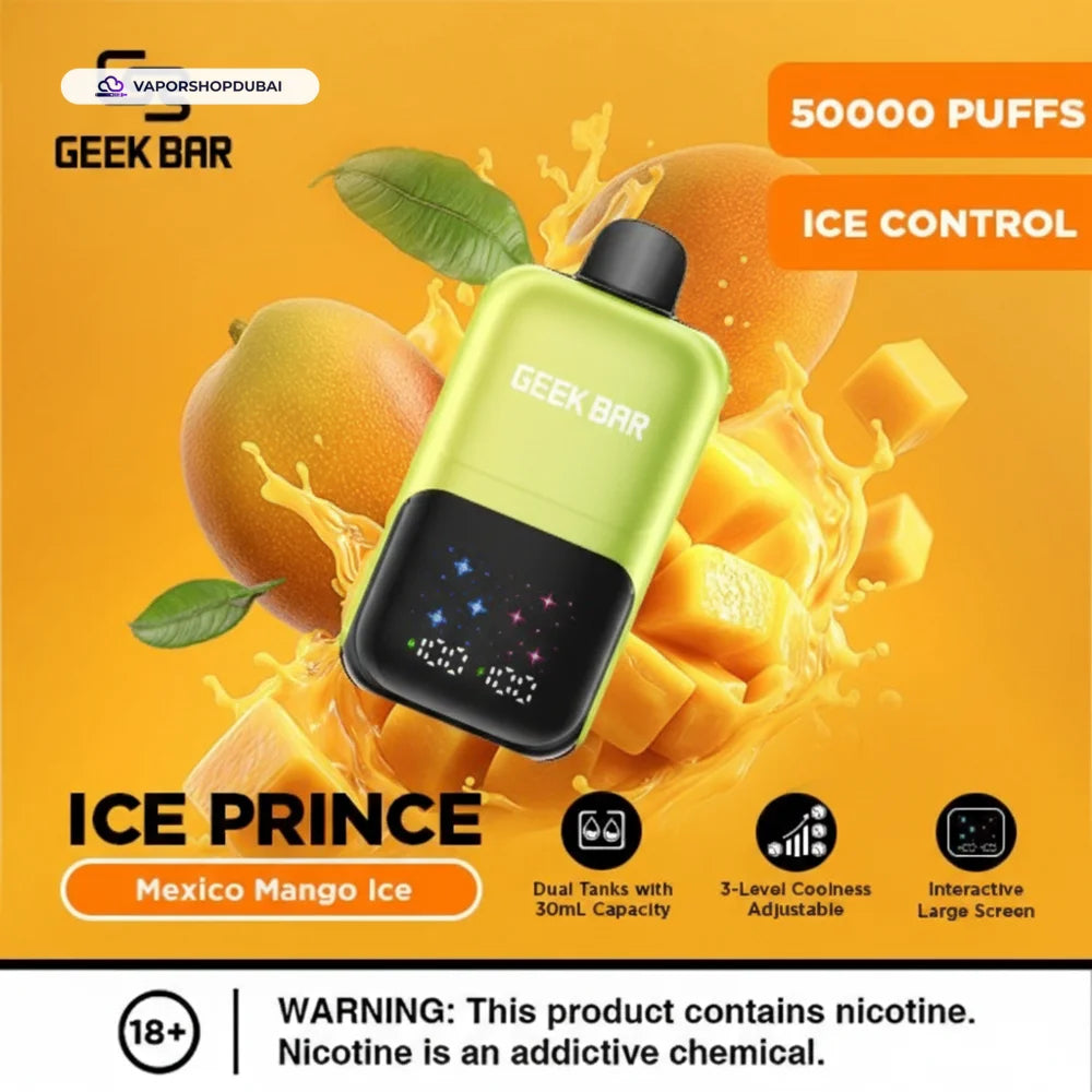 Geek Bar Ice Prince 50000 Puffs Disposable Vape In UAE