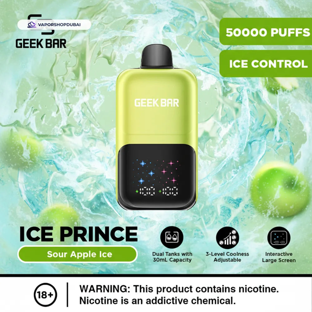Geek Bar Ice Prince 50000 Puffs Disposable Vape In UAE