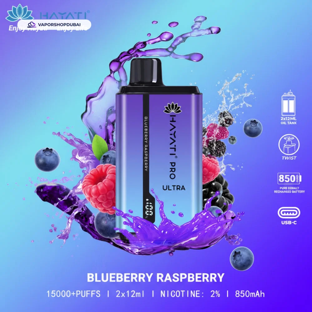 Hayati Pro Ultra 15000 Puffs Disposable Vape In UAE