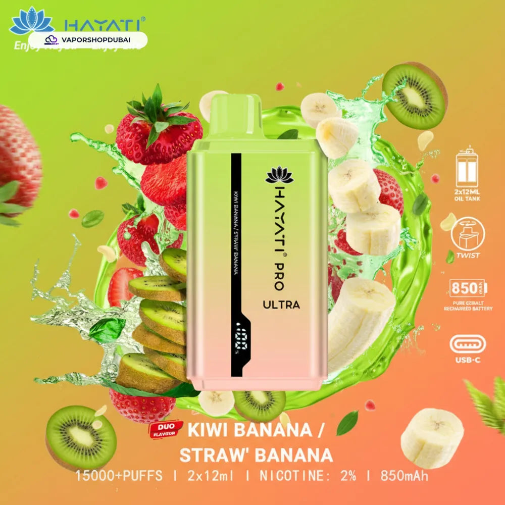 Hayati Pro Ultra 15000 Puffs Disposable Vape In UAE