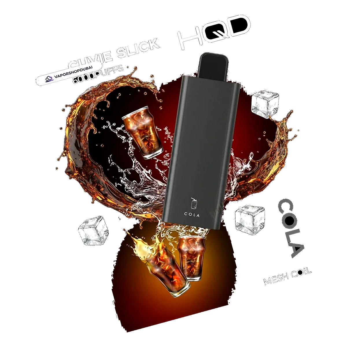 HQD Cuvie Slick 6000 Puffs Disposable Pod Device flavors UAE | Emirates Vapor Dubai
