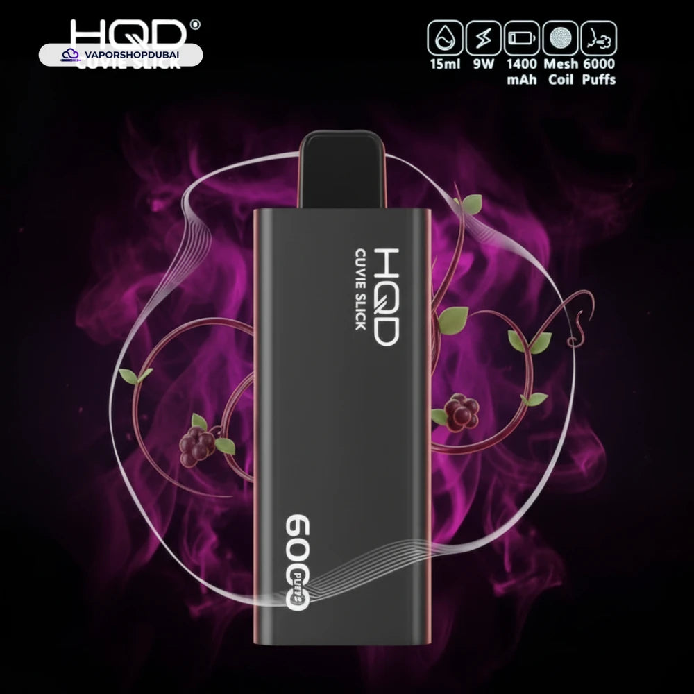 HQD Cuvie Slick 6000 Puffs | 1-3 Hours Delivery in dubai