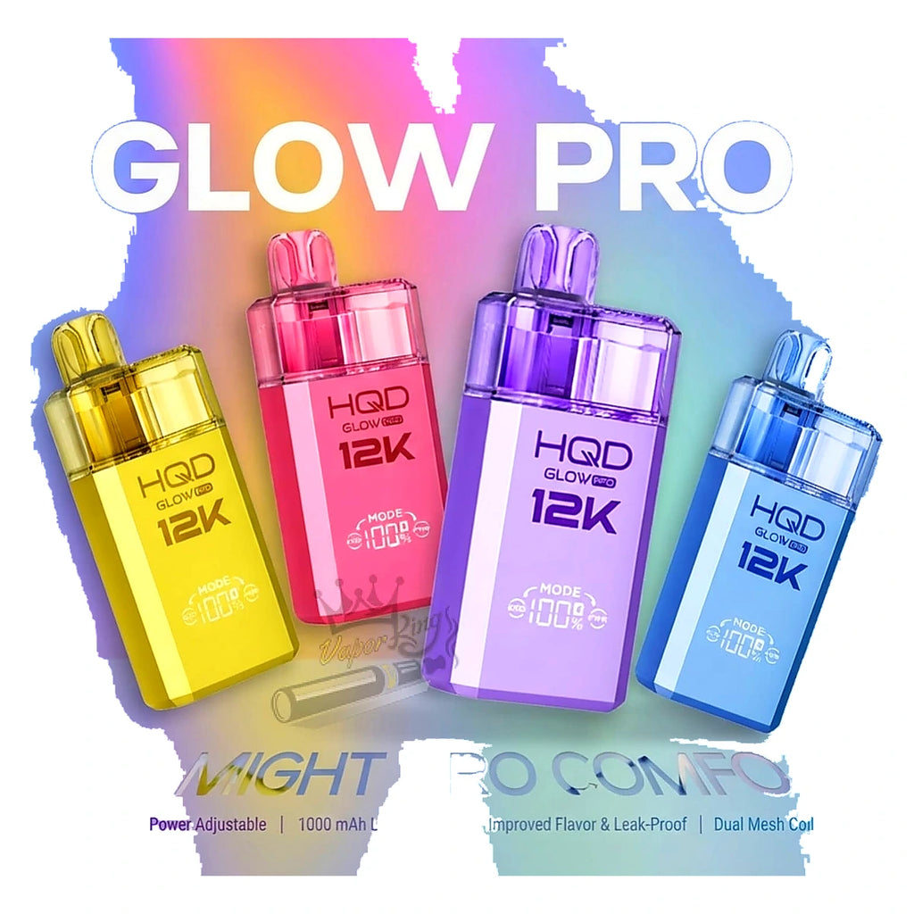 HQD Glow PRO 12000 Puffs Disposable Kit (Replaceable pod system) in UAE  UAE